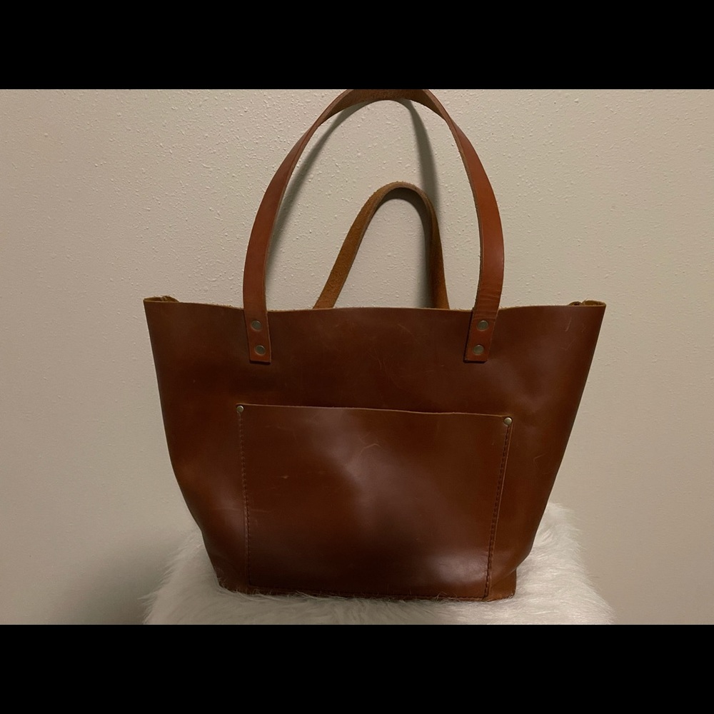 Portland Leather Goods large tote, no zipper, honey color